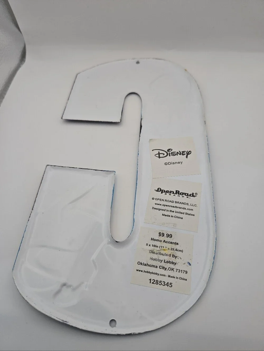 Disney Cinderella Metal Letter C Wall Decor